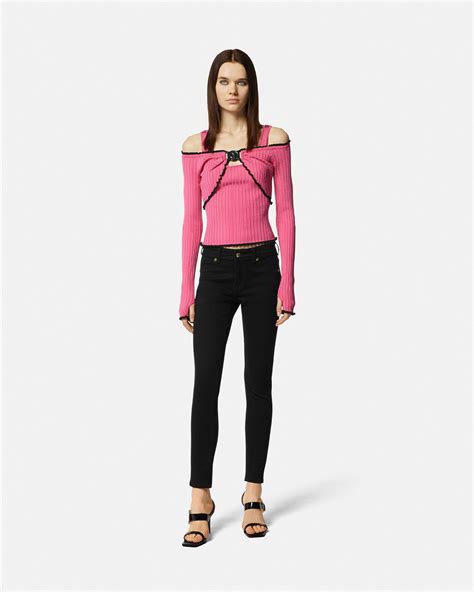 versace maglia rosa|VERSACE.